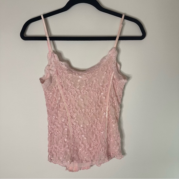 Intimately Free People light pink lace tank top size medium - Picture 3 of 6